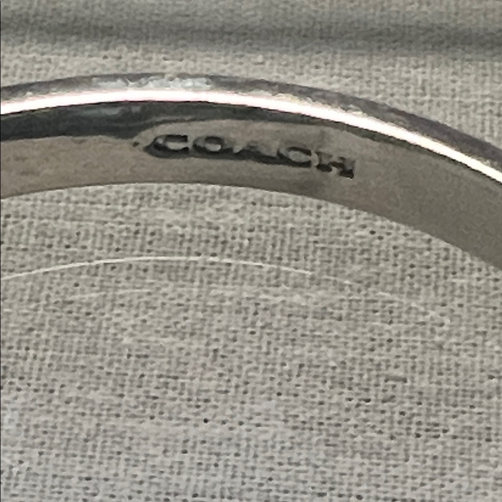 Coach Logo Pave Signature Hinged Bracelet - Picture 8 of 8